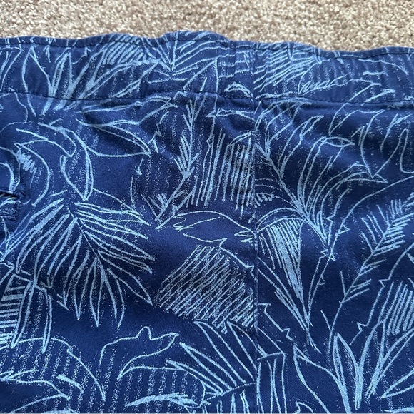 True Nation by DXL Navy Blue Tropical Palms Drawstring Shorts Men’s Size 54 - Picture 11 of 16